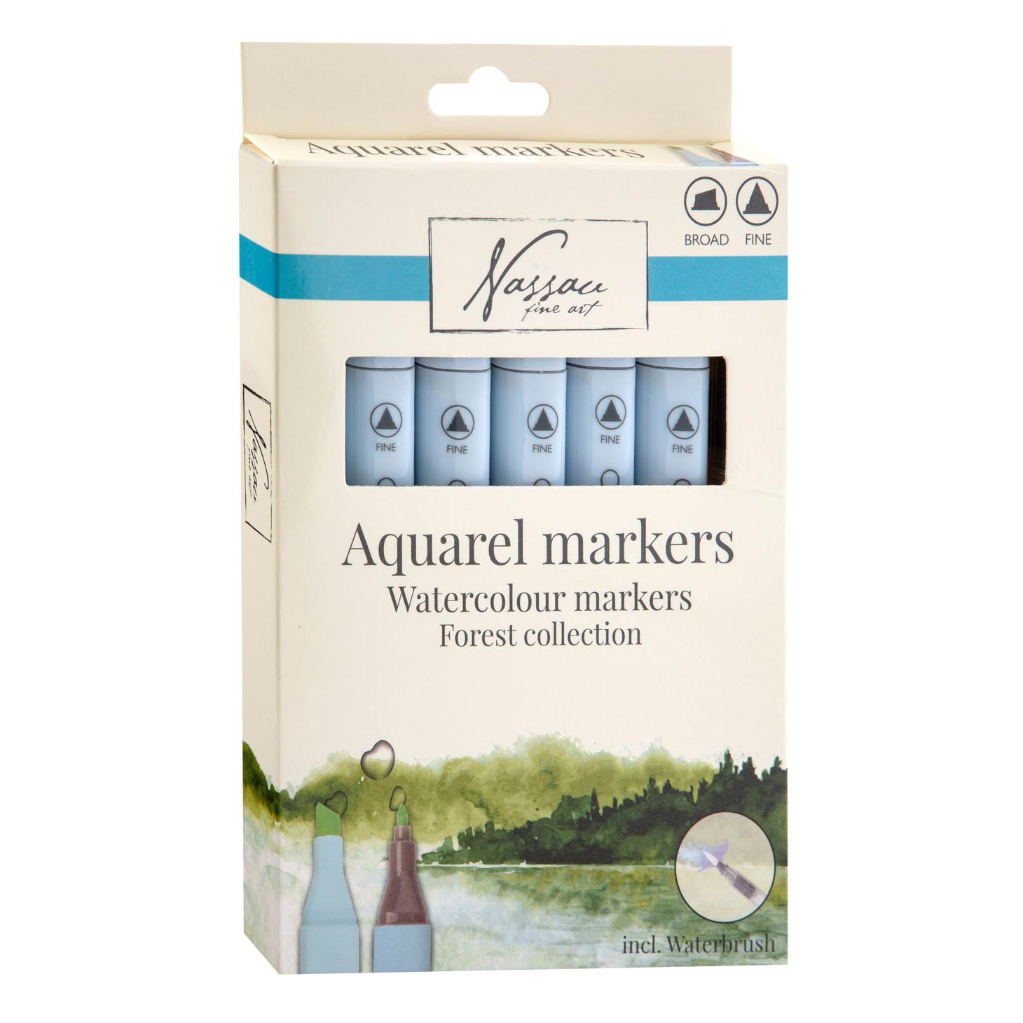 Set akvarel markera Nassau Forest Collection - 7 komada
