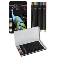 Set metalnih bojica Nassau Fine Art 12 komada