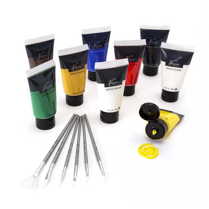 Set aktilnih boja Nassau Fine Art u kutiji  – 15-delni