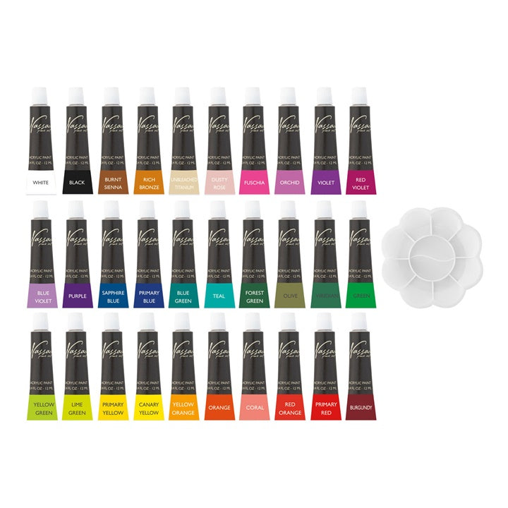 Veliki set akrilnih boja Nassau Fine Art - 30 k 12 ml