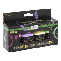 Glov in the Dark Set akrilnih boja Nassau 4 k 60 ml