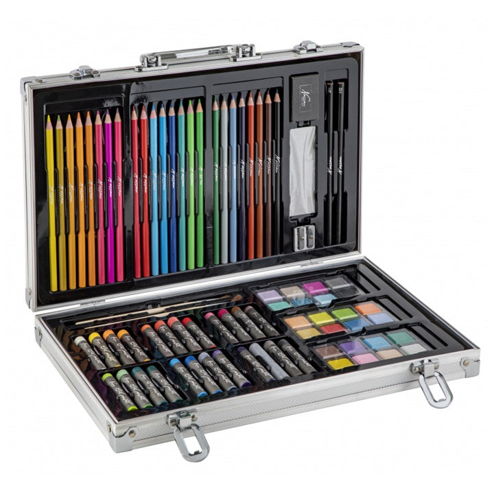 Umetnički set u metalnom koferu Nassau Fine Art - 79 delni