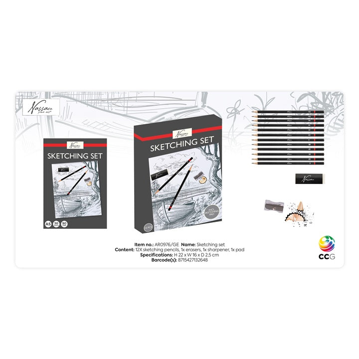Sketching Set Nassau 15-Piece