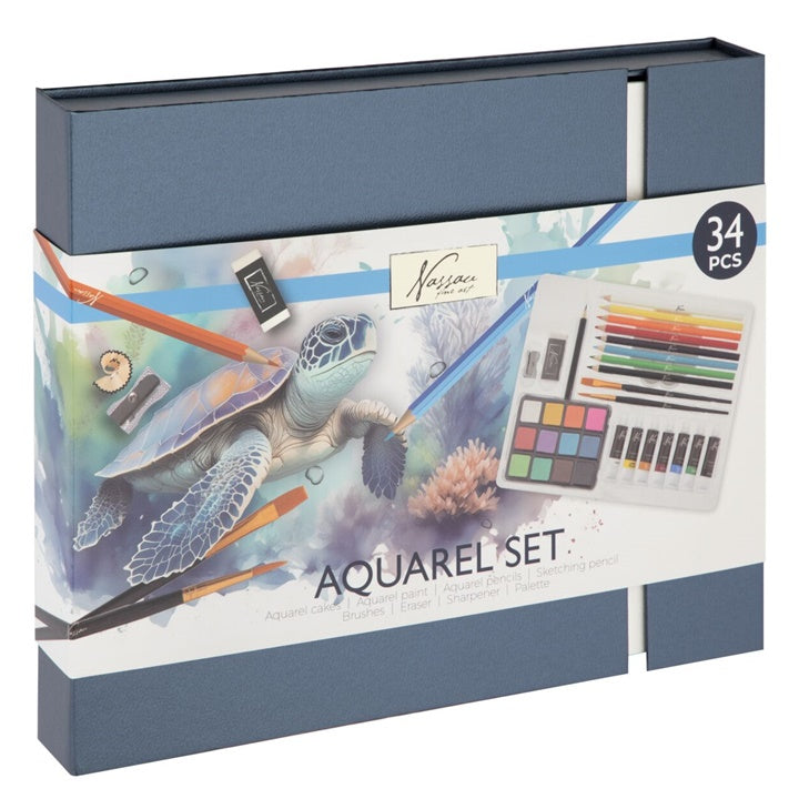 Akvarel Set Nassau 34 komada