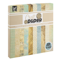 Scrapbooking papir 20 k 20 cm | bež nijanse