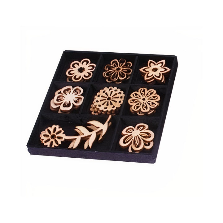 Drveni ornamenti - set 24 kom