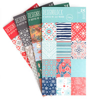 Papiri za scrapbooking 15 x 30 cm | set od 4 bloka