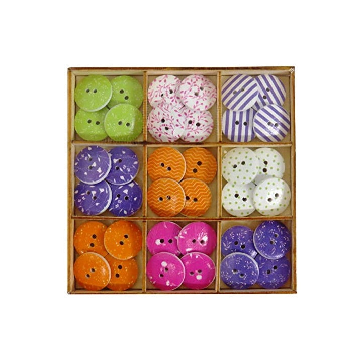 Drveni dugmići Craft Sensations 36 komada
