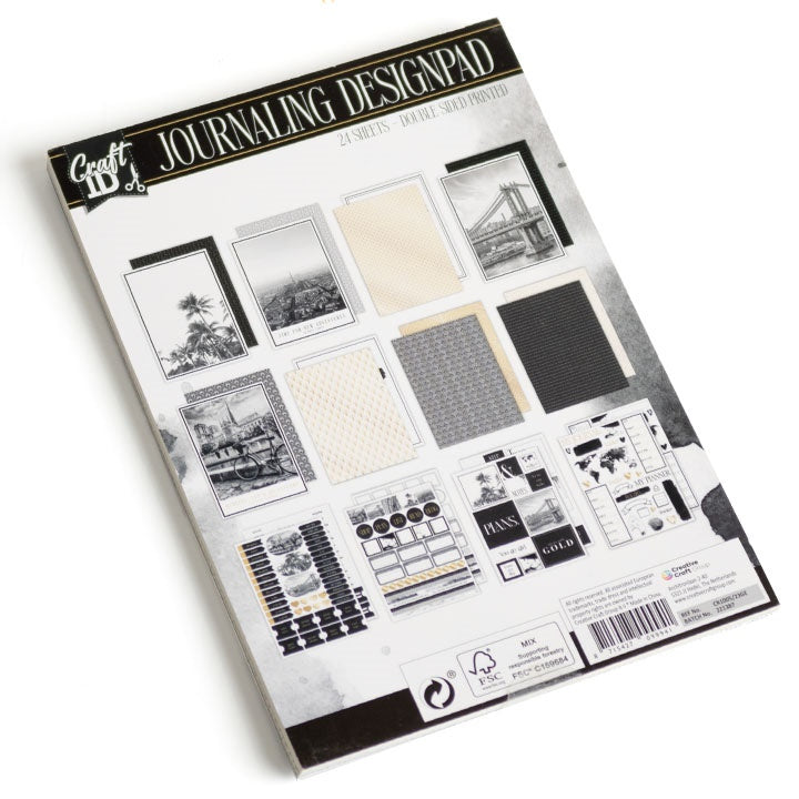 Uložak papira za scrapbooking A5 24 lista crni