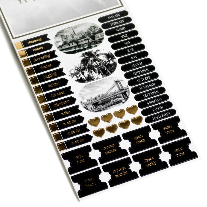 Uložak papira za scrapbooking A5 24 lista crni