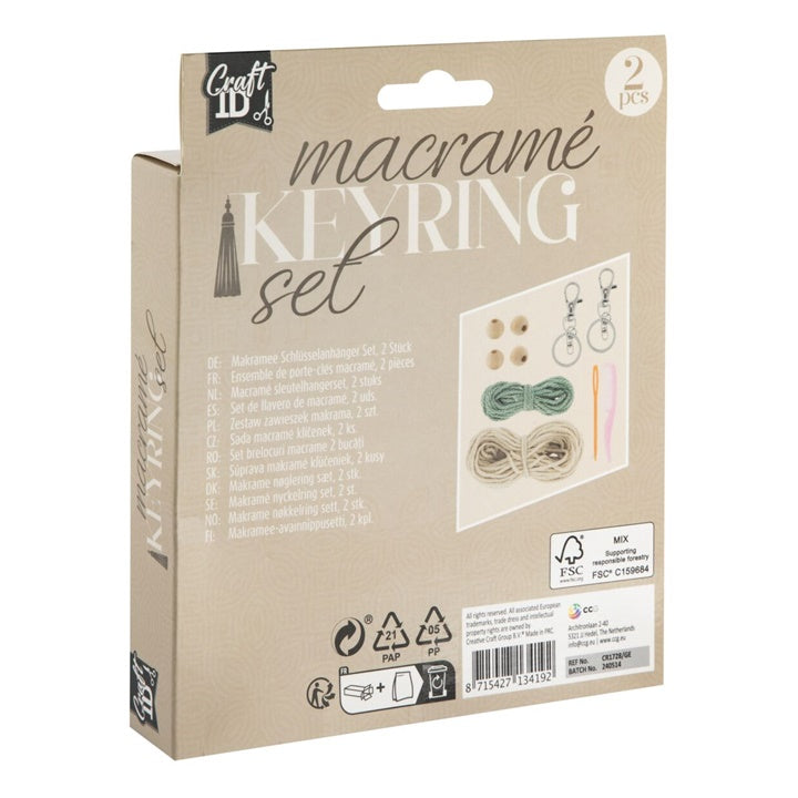 Makrame privezak za ključeve Craft Kit