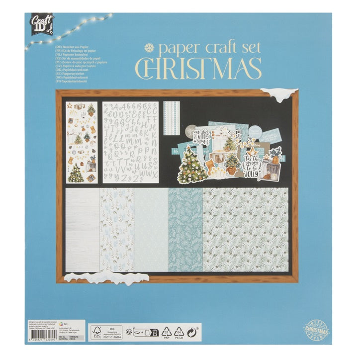 Božićni Scrapbooking Set Blue