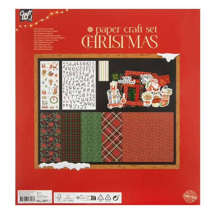 Božićni Scrapbooking Set u crvenoj boji