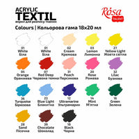 STILE ROSA TALENT Set akrilnih boja za tekstil
