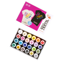 HEART ROSA TALENT Set akrilnih boja za tekstil 24k20 ml