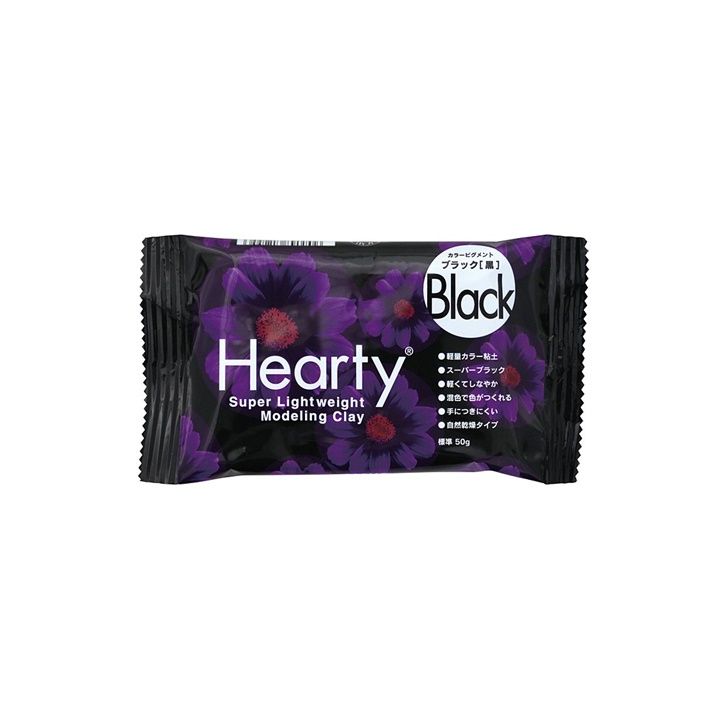 Ultra lagana samoočvršćavajuća glina Hearti Padico 50 g – crna
