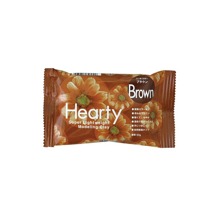 Ultra lagana samoočvršćavajuća glina Hearti Padico 50 g – braon