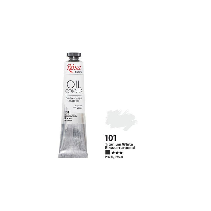 Uljane boje Roza Galerija 45 ml – 101 titanijum bela