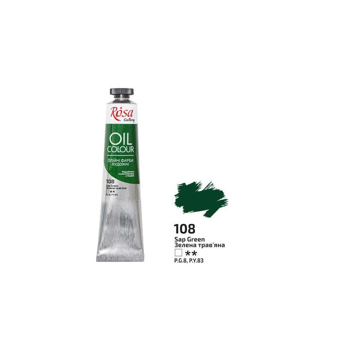 Uljane boje Roza Galerija 45 ml – 108 sočno zelene