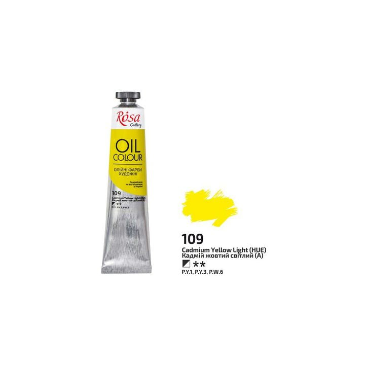 Uljane boje Roza Galerija 45 ml – 109 kadmijum svetlo žuta