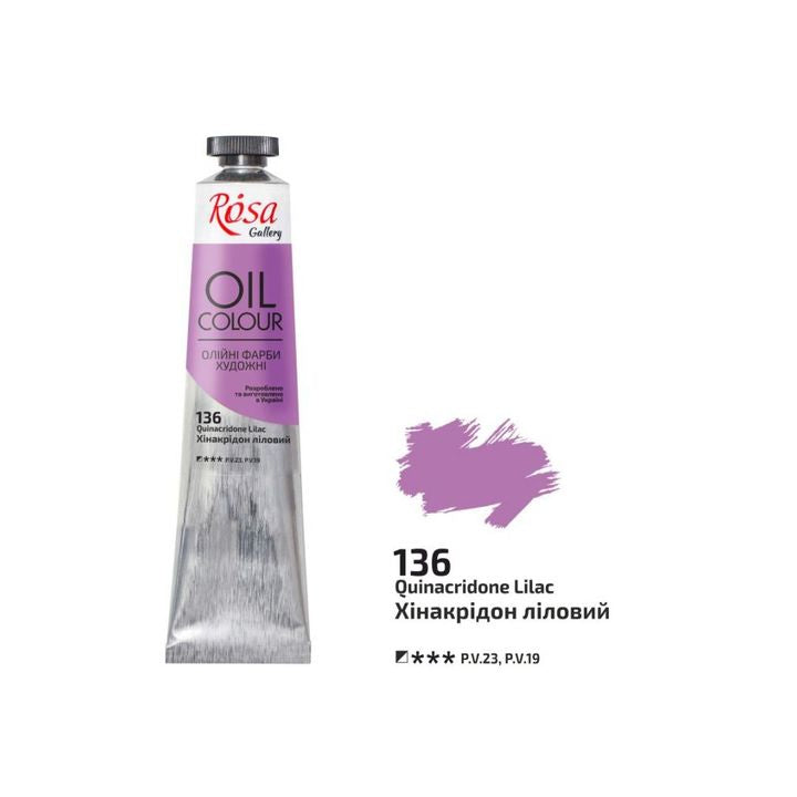 Uljane boje Roza Galerija 45 ml – 136 kvinakridon jorgovan