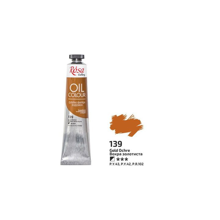 Uljane boje Roza Galerija 45 ml – 139 zlatna oker