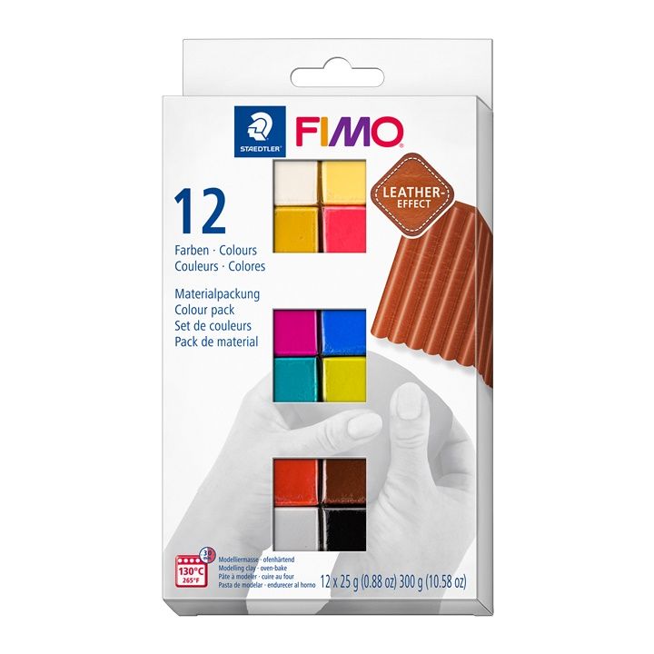 Polimer set FIMO LEATHER EFFECT 12k25g