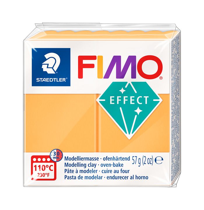 FIMO Effect polimerna glina 57g – Neon narandžasta