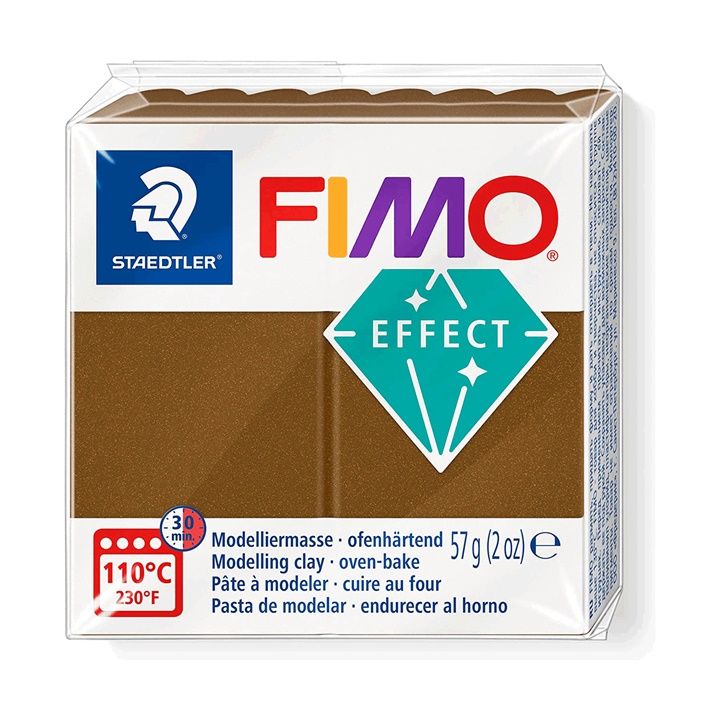 FIMO Effect polimerna glina 57g – Starinska bronza metalik