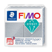 FIMO Effect polimerna glina 57g – Srebrna metalik