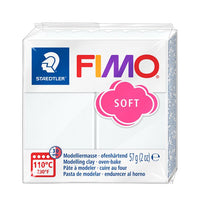FIMO meka polimerna glina 57g – Bela