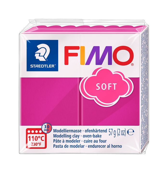 FIMO meka polimerna glina 57g – Malina