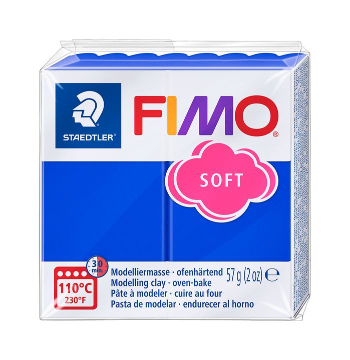 FIMO meka polimerna glina 57g – Bright blue