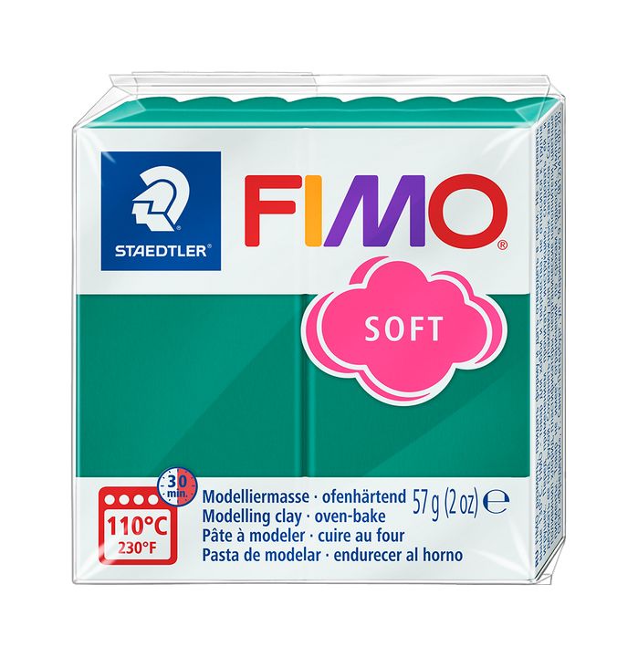 FIMO meka polimerna glina 57g – Smaragd