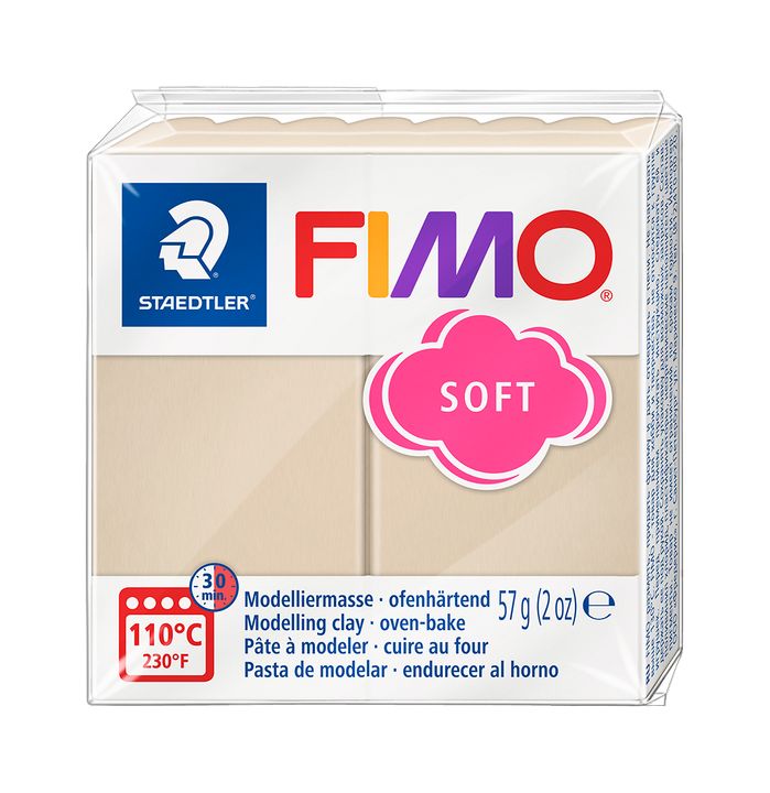 FIMO meka polimerna glina 57g – sahara