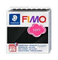 FIMO meka polimerna glina 57g – crna