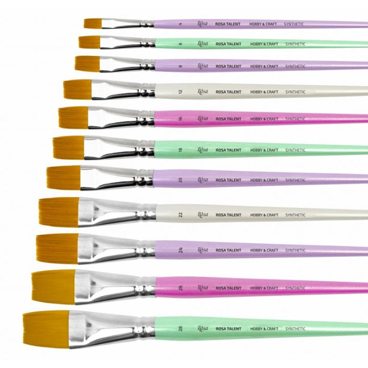 Rosa Hobbi &amp; Craft Flat Paintbrush