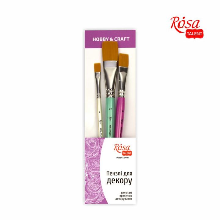 ROSA TALENT Hobbi &amp; Craft set ravnih četki