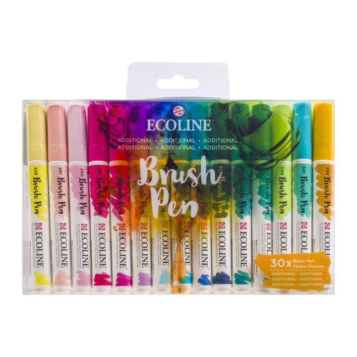 Akvarel olovke Ecoline Brush Pen Additional | Set od 30 komada