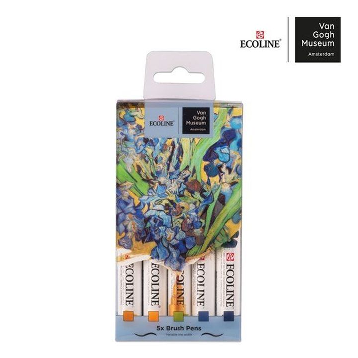 Akvarel markeri Ecoline Brush Pen - Van Gogh Museum - 5 delni set