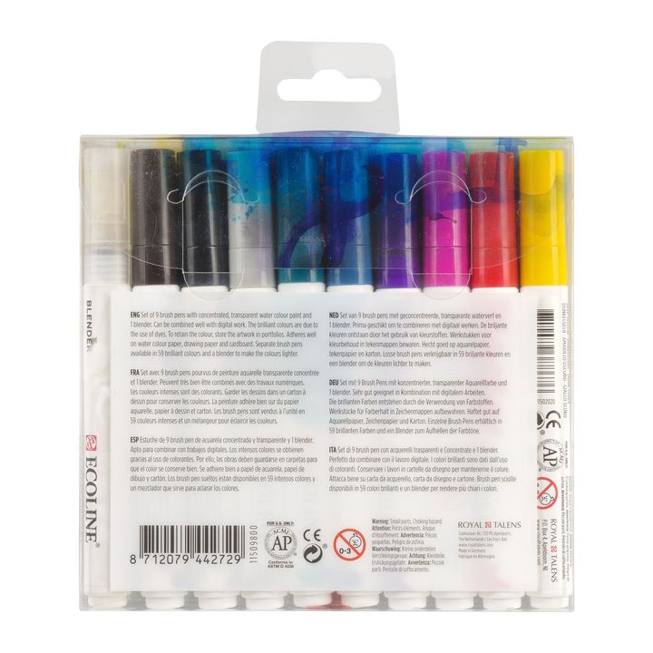 Akvarel olovke Ecoline Brush Pen Hand Lettering | Set od 10 komada