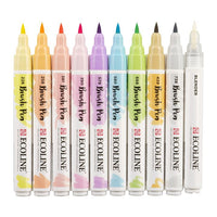 Akvarel olovke Ecoline Brush Pen Pastel | Set od 10 komada