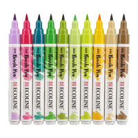 Akvarel olovke Ecoline Brush Pen Botanic | Set od 10 komada