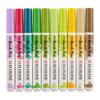 Akvarel olovke Ecoline Brush Pen Botanic | Set od 10 komada