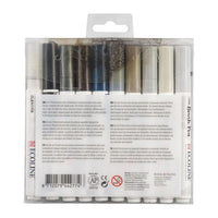 Akvarel olovke Ecoline Brush Pen Greys | Set od 10 komada