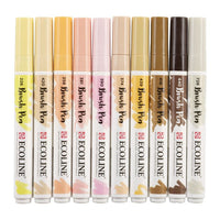 Akvarel olovke Ecoline Brush Pen Skin | Set od 10 komada