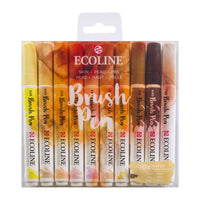 Akvarel olovke Ecoline Brush Pen Skin | Set od 10 komada