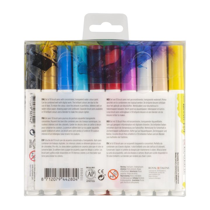 Akvarel olovke Ecoline Brush Pen Fashion | Set od 10 komada
