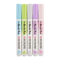 Akvarel olovke Ecoline Brush Pen Pastel | Set od 5 komada