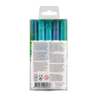 Akvarel olovke Ecoline Brush Pen Green Blue | Set od 5 komada
